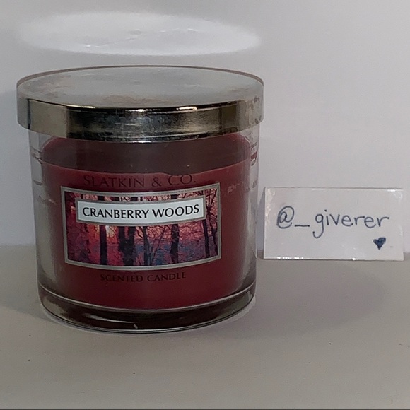 RARE 25-40 Hrs Cranberry Woods Candle 🕯Single Wick Bath & Body Works - Picture 1 of 11